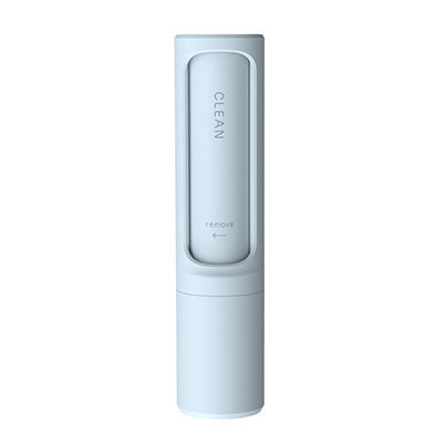 White cleaning device with 'CLEAN' and 'remove' text on a white background