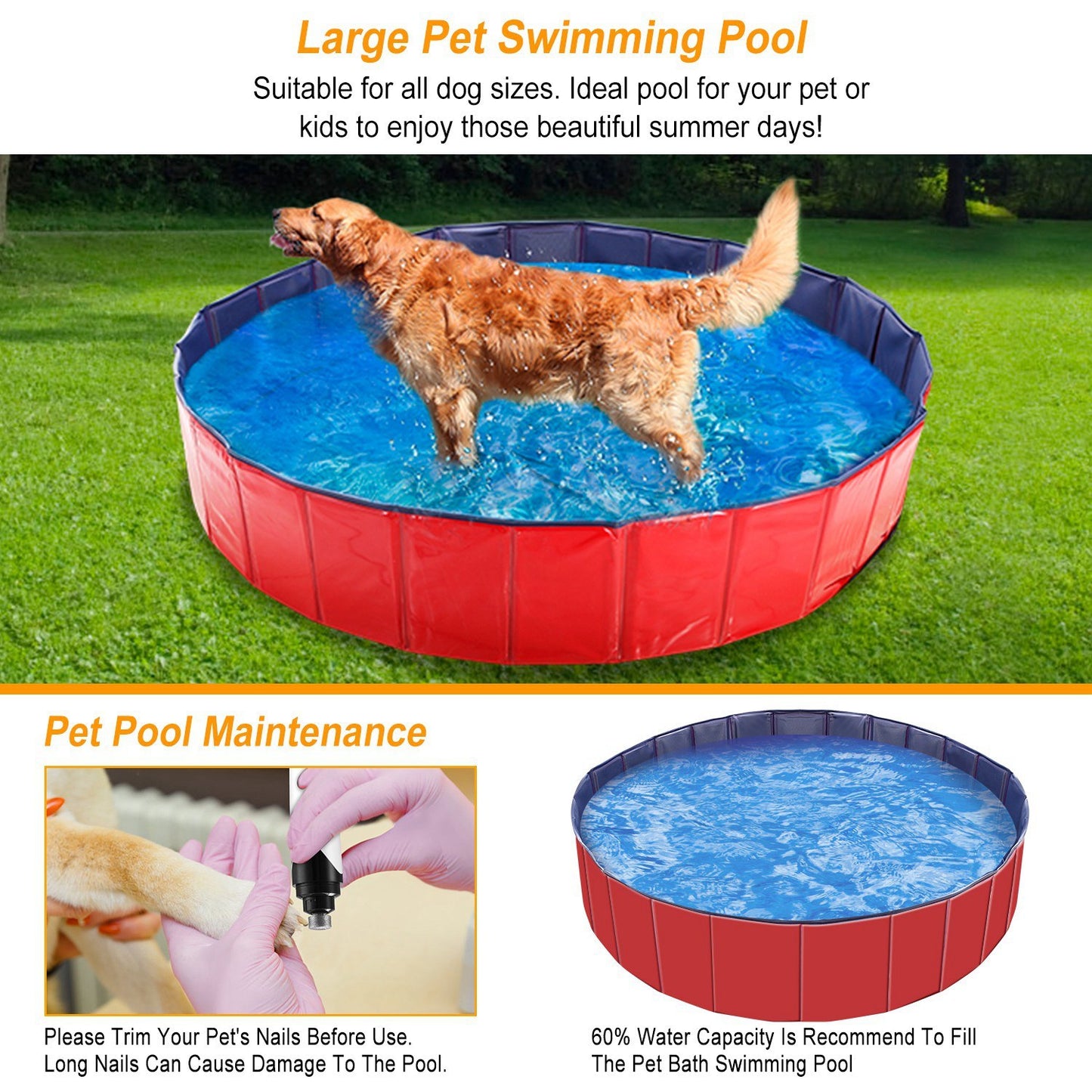 Foldable Pet Splash Pool