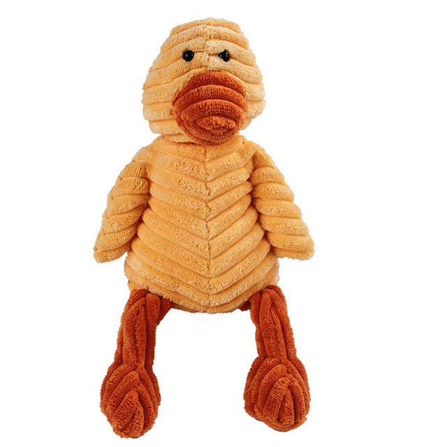 Plush toy with a knitted texture on a white background