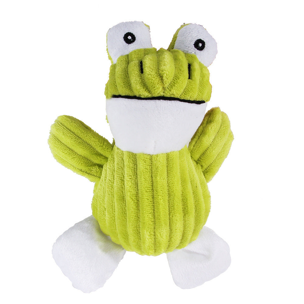Green plush toy resembling a crab on a white background